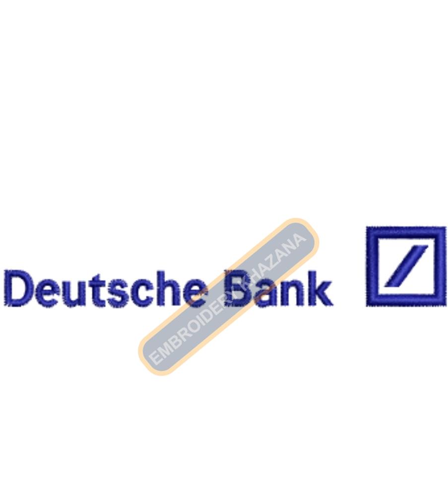 Deutsche Bank embroidery design